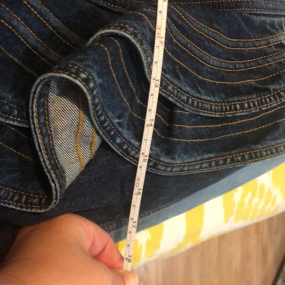 Lee X Self-Portrait Tiered Ruffle Mini Denim Skirt - Picture 11 of 11